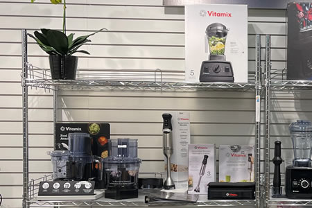 Vitamix machines on display at Source One Marketing