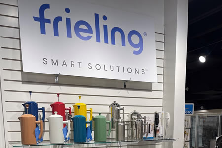 Frieling product kettles display Source One Marketing